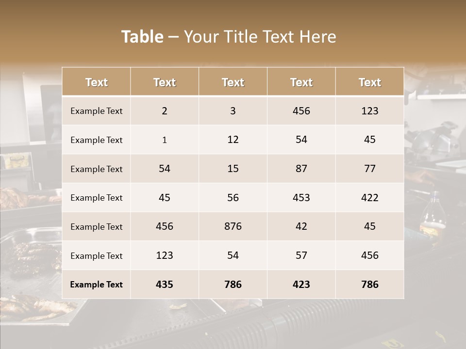 Profession Meat Course PowerPoint Template