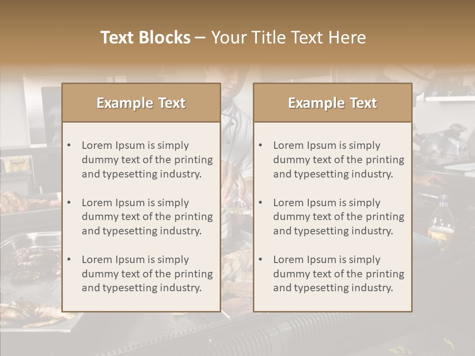 Profession Meat Course PowerPoint Template