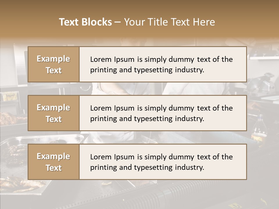 Profession Meat Course PowerPoint Template