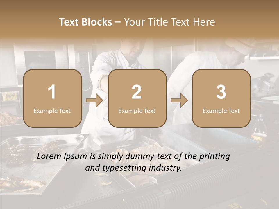 Profession Meat Course PowerPoint Template