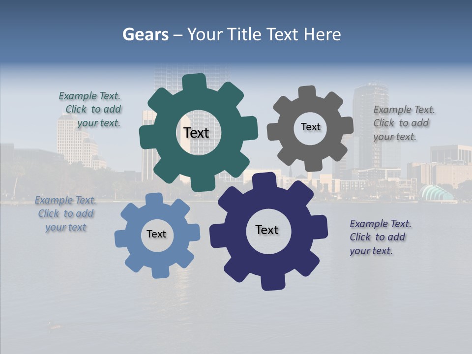 Reflect Office Park PowerPoint Template