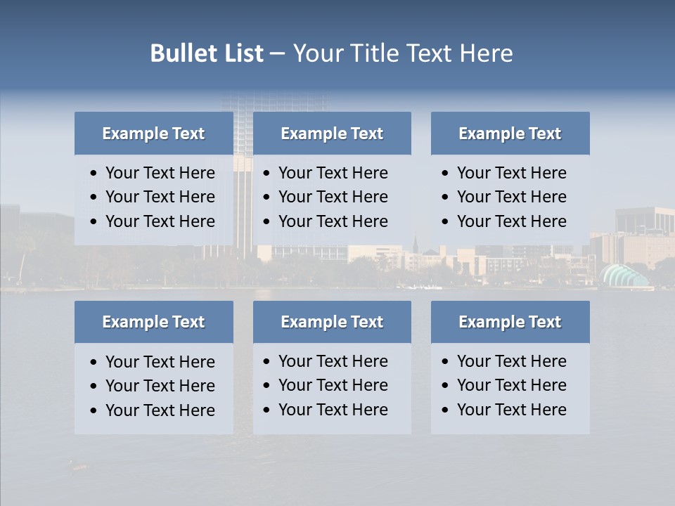 Reflect Office Park PowerPoint Template
