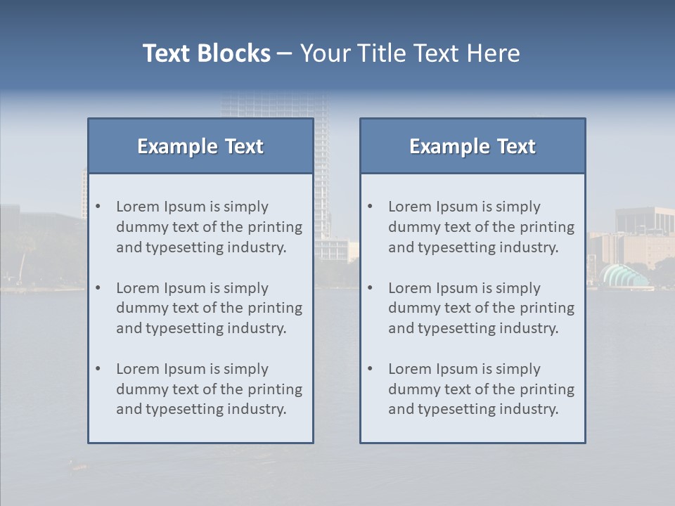 Reflect Office Park PowerPoint Template