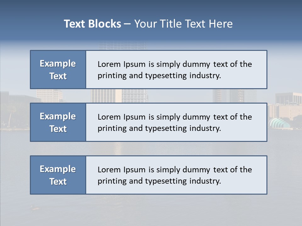 Reflect Office Park PowerPoint Template