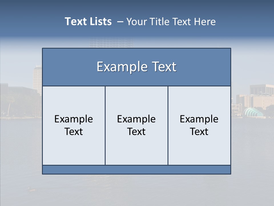Reflect Office Park PowerPoint Template