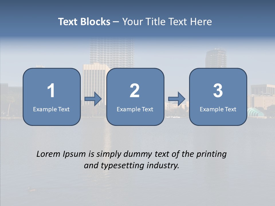 Reflect Office Park PowerPoint Template