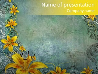 Stained Middle White PowerPoint Template