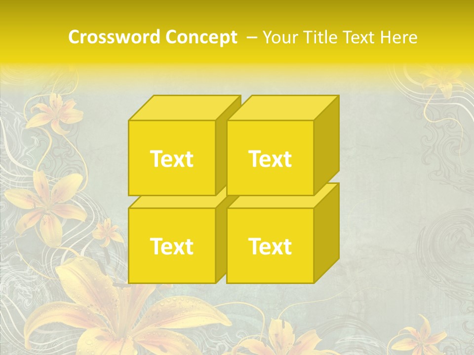 Stained Middle White PowerPoint Template