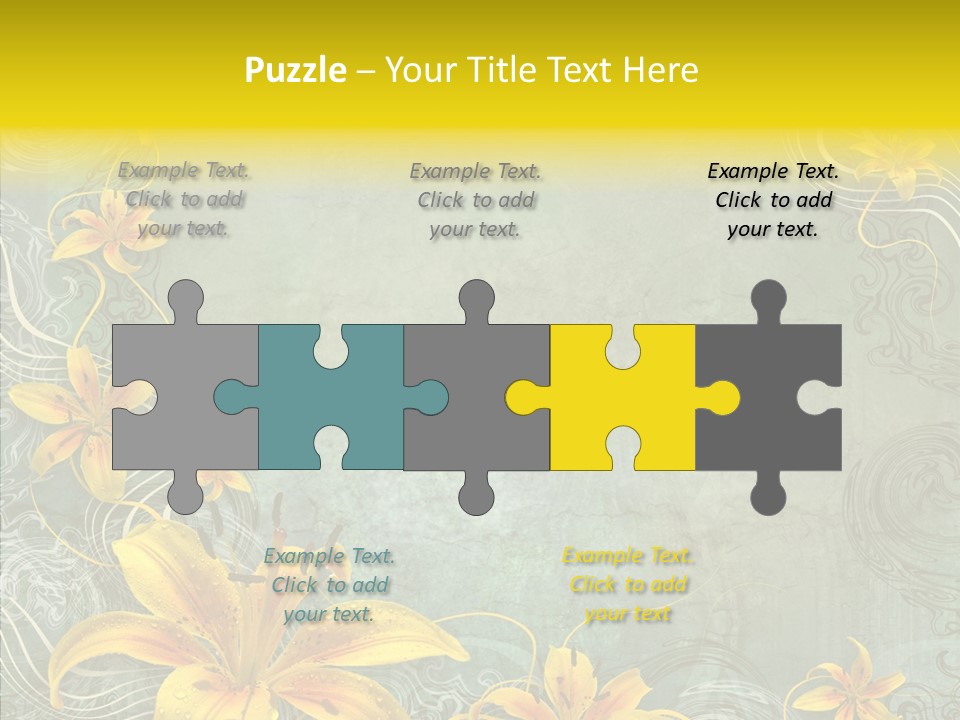 Stained Middle White PowerPoint Template