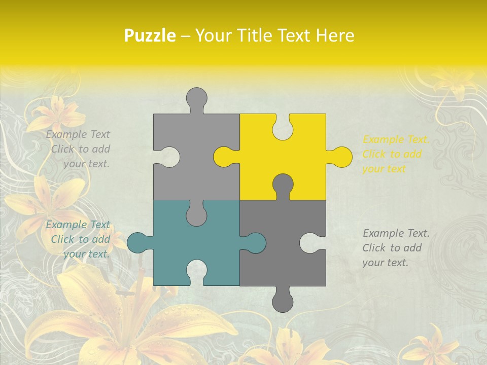 Stained Middle White PowerPoint Template