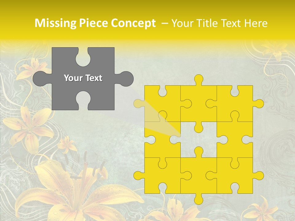 Stained Middle White PowerPoint Template