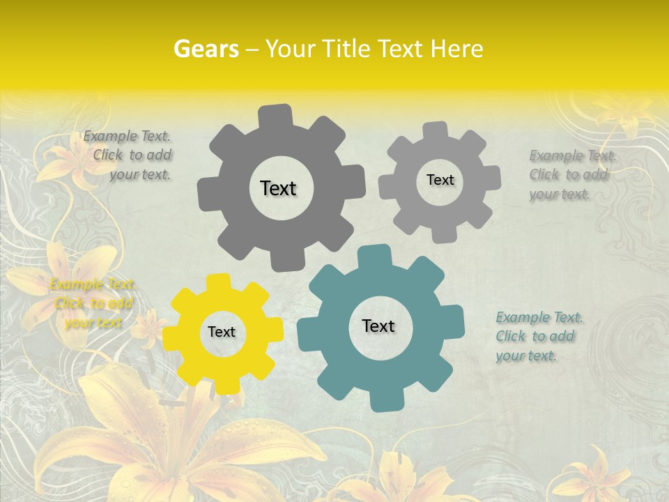 Stained Middle White PowerPoint Template