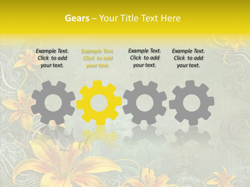 Stained Middle White PowerPoint Template