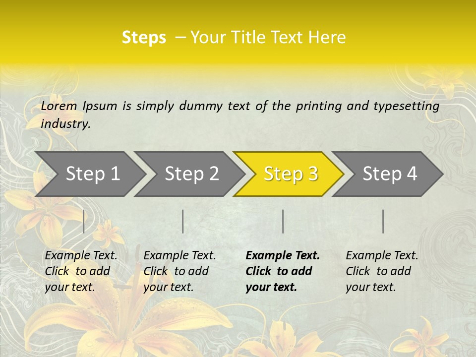 Stained Middle White PowerPoint Template