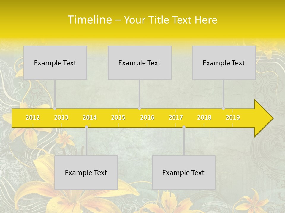 Stained Middle White PowerPoint Template