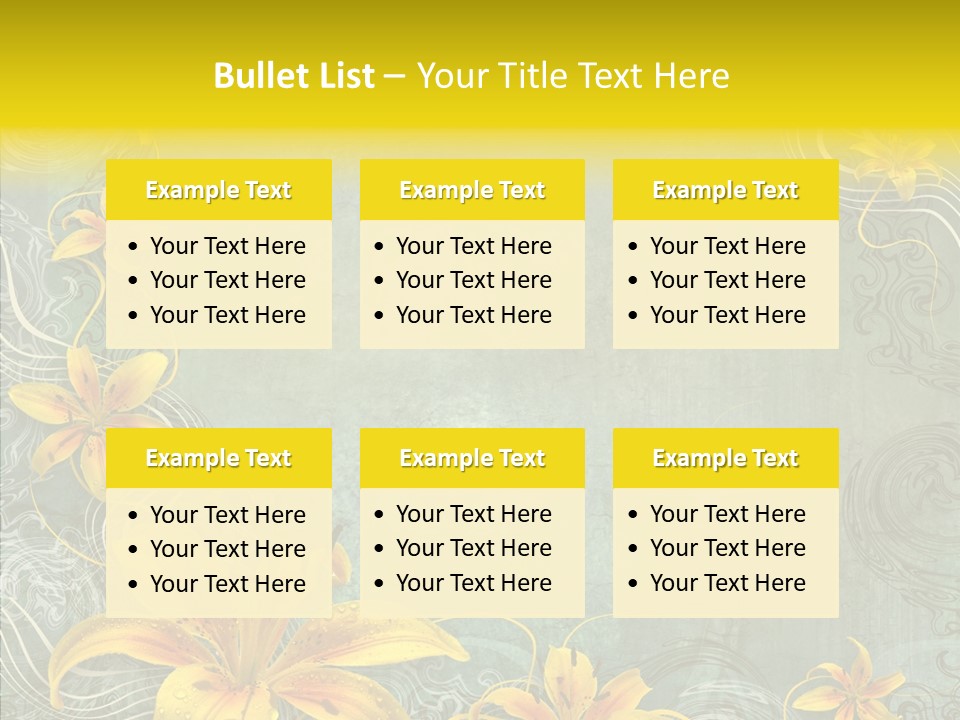 Stained Middle White PowerPoint Template