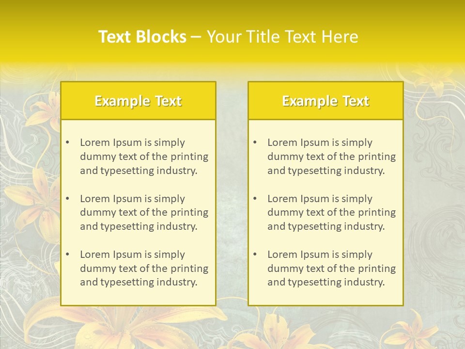 Stained Middle White PowerPoint Template