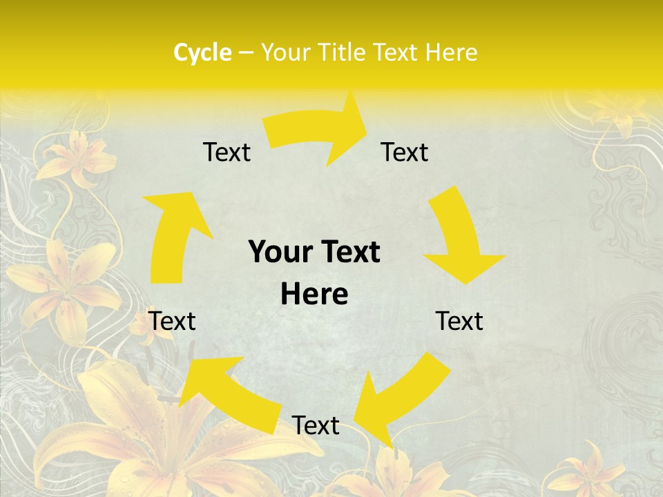 Stained Middle White PowerPoint Template