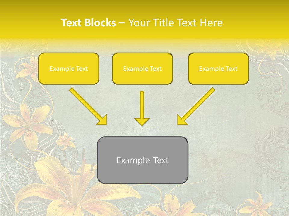 Stained Middle White PowerPoint Template