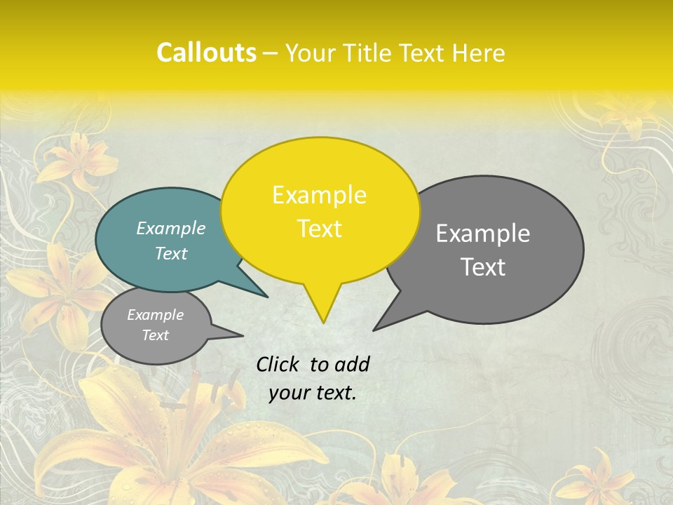 Stained Middle White PowerPoint Template