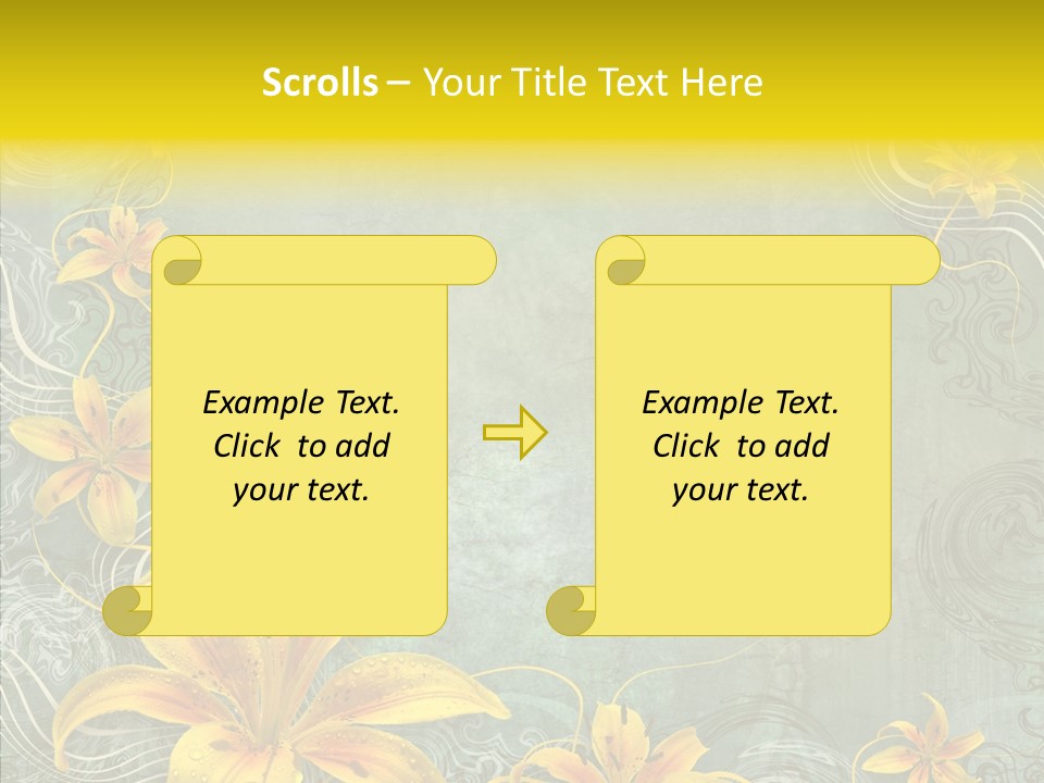 Stained Middle White PowerPoint Template