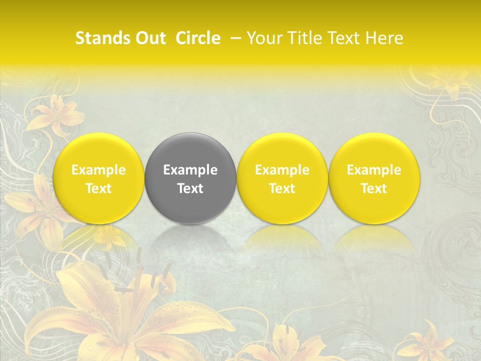 Stained Middle White PowerPoint Template