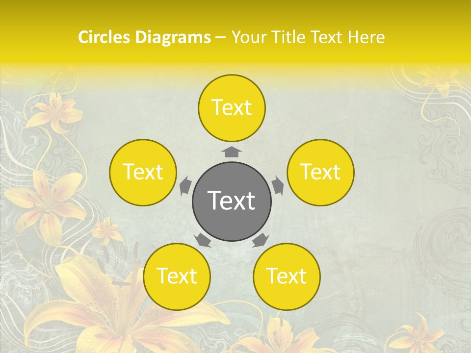 Stained Middle White PowerPoint Template