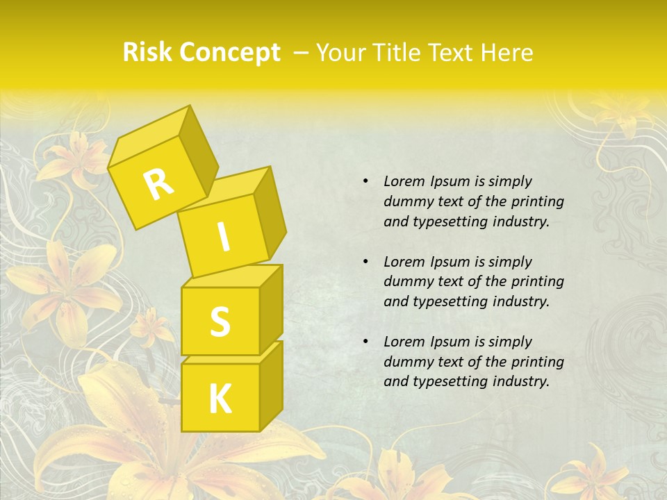 Stained Middle White PowerPoint Template