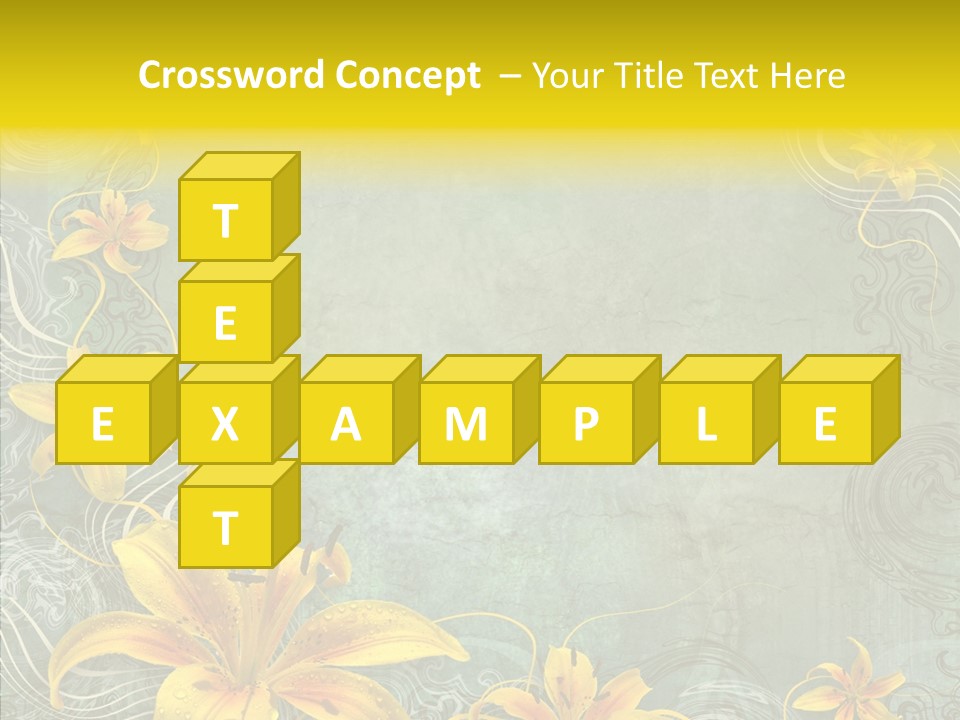 Stained Middle White PowerPoint Template