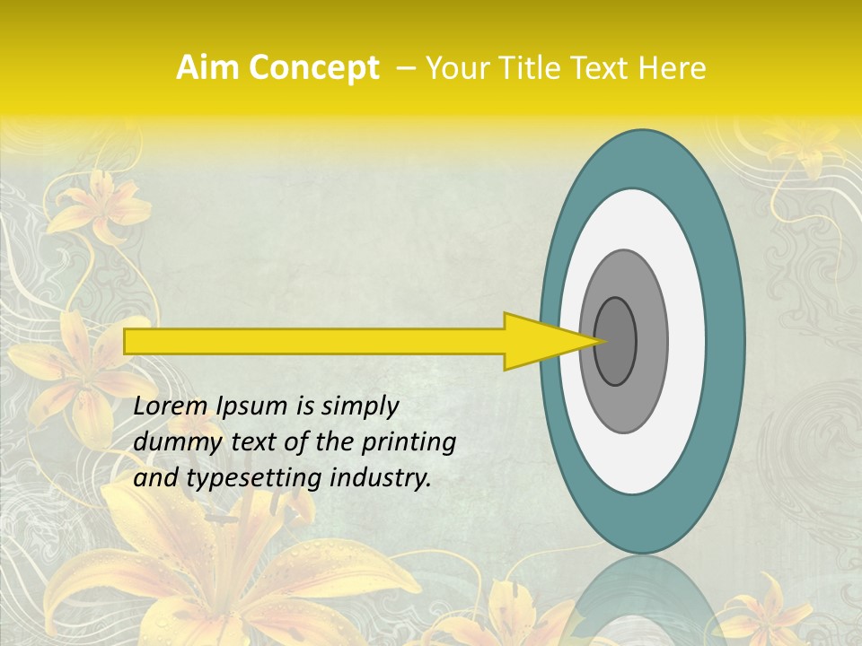 Stained Middle White PowerPoint Template