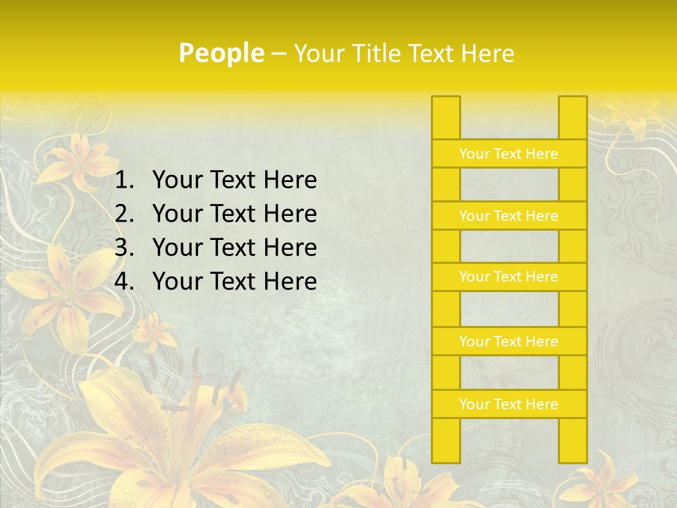 Stained Middle White PowerPoint Template