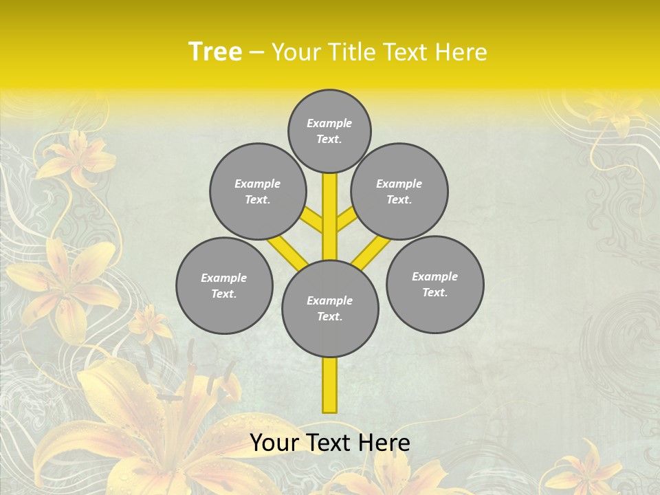 Stained Middle White PowerPoint Template