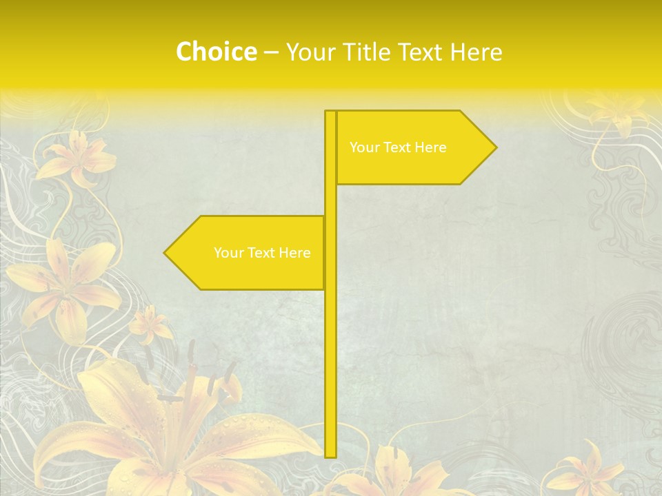 Stained Middle White PowerPoint Template