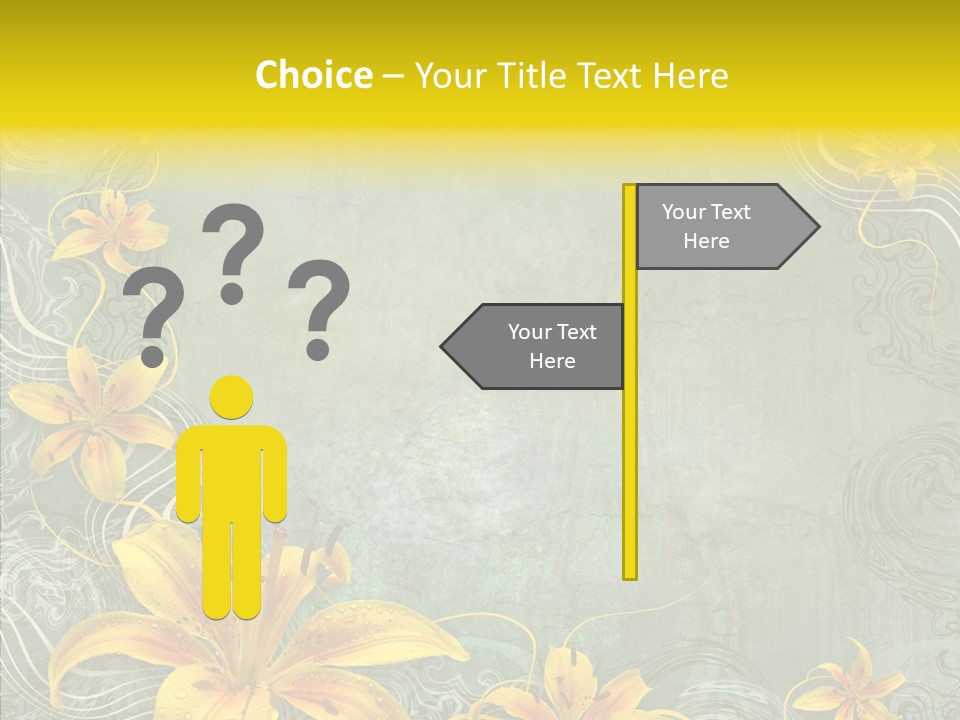 Stained Middle White PowerPoint Template