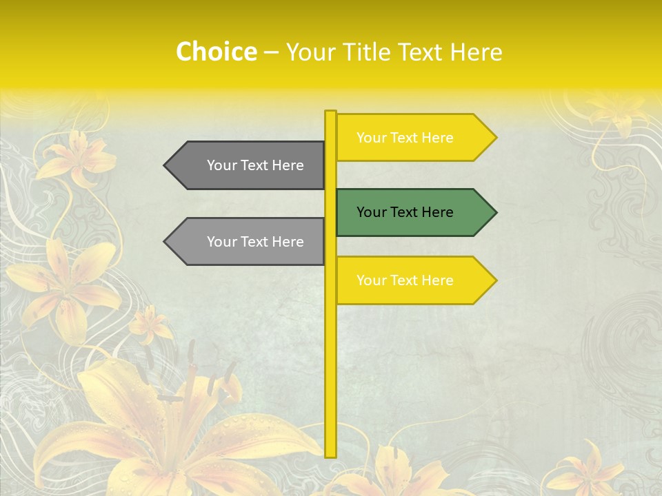 Stained Middle White PowerPoint Template