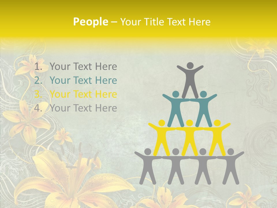 Stained Middle White PowerPoint Template