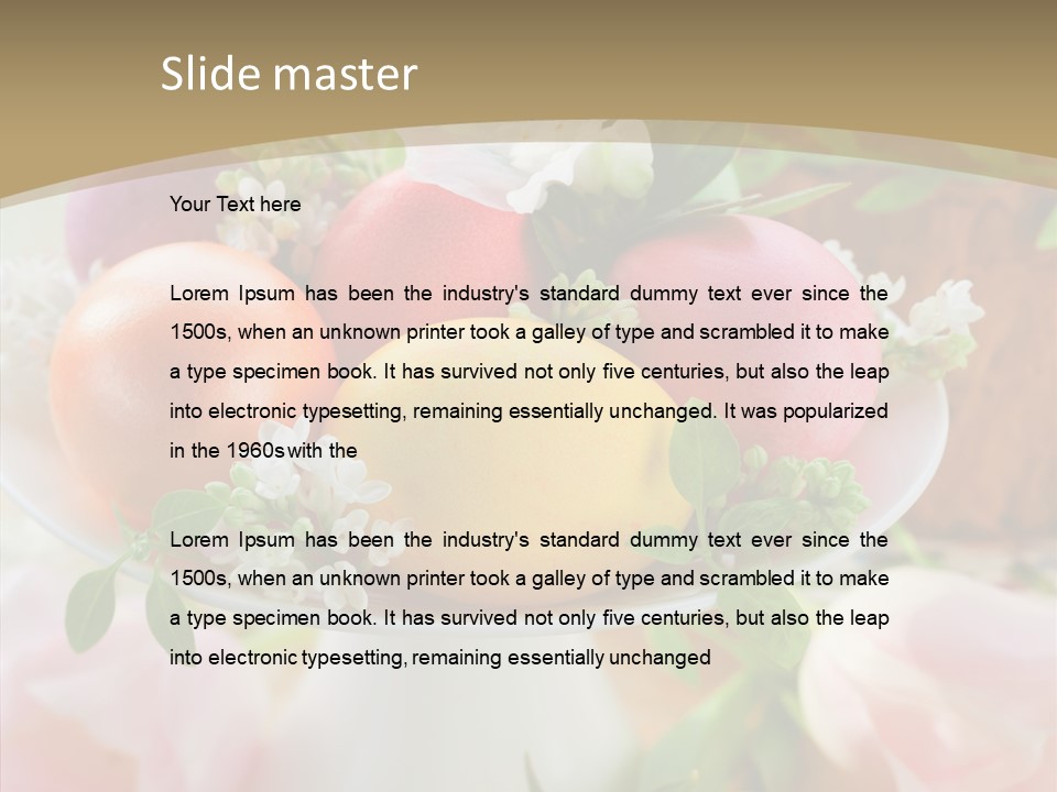 Cake Baked Holiday PowerPoint Template