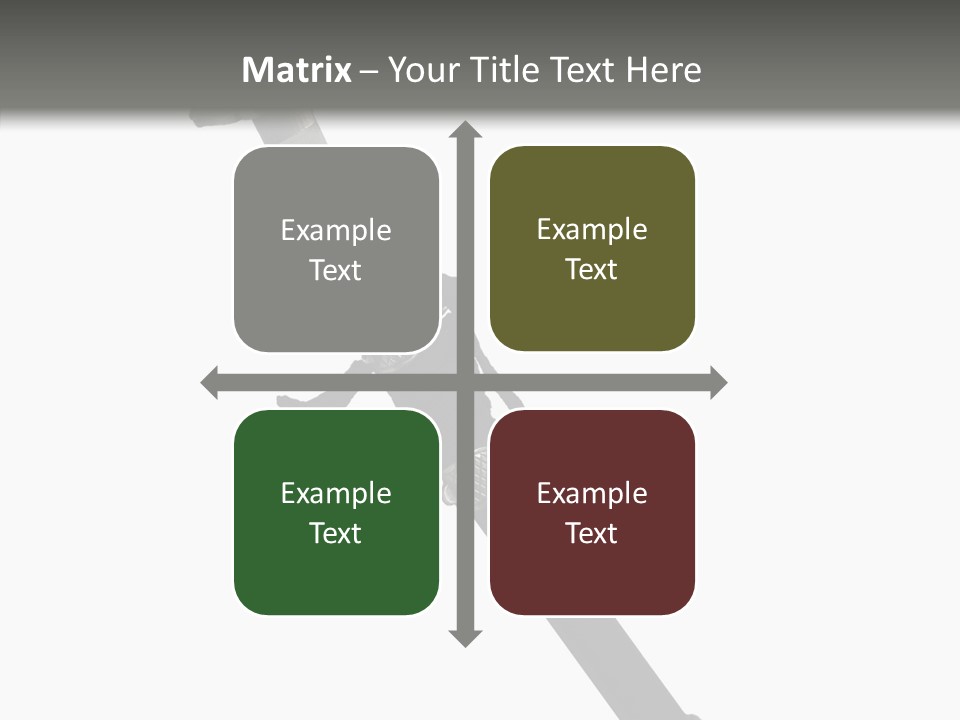 Curve Karate Isolated PowerPoint Template