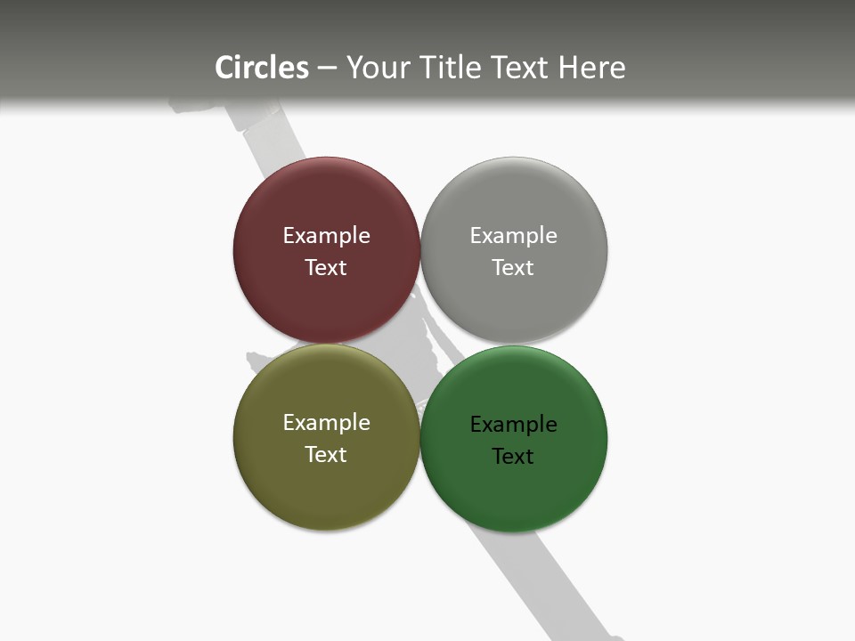 Curve Karate Isolated PowerPoint Template