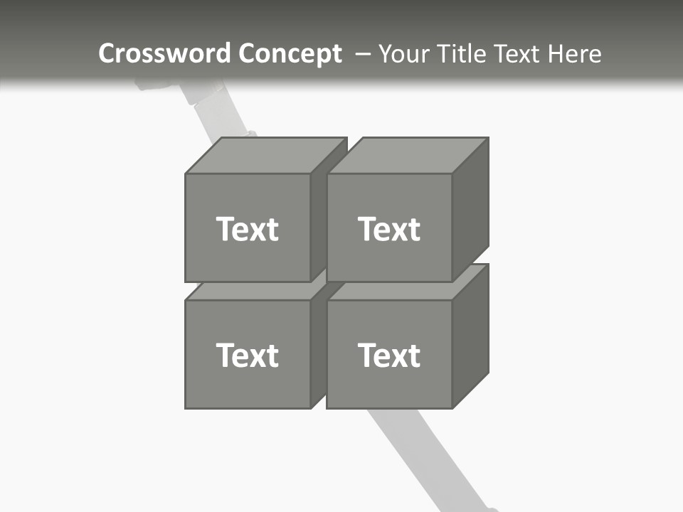 Curve Karate Isolated PowerPoint Template