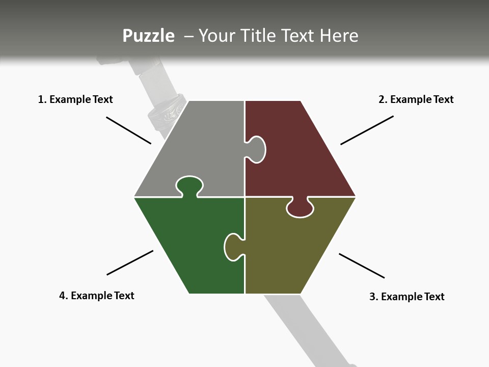 Curve Karate Isolated PowerPoint Template