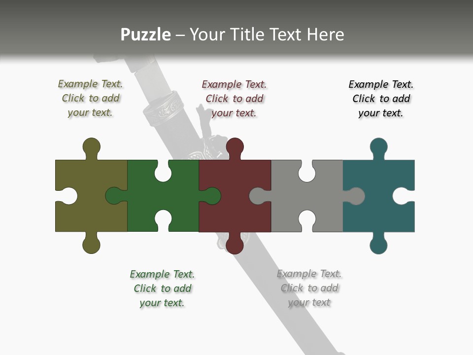 Curve Karate Isolated PowerPoint Template