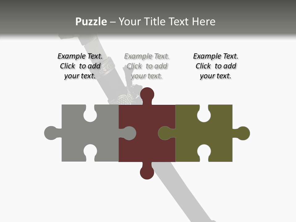 Curve Karate Isolated PowerPoint Template