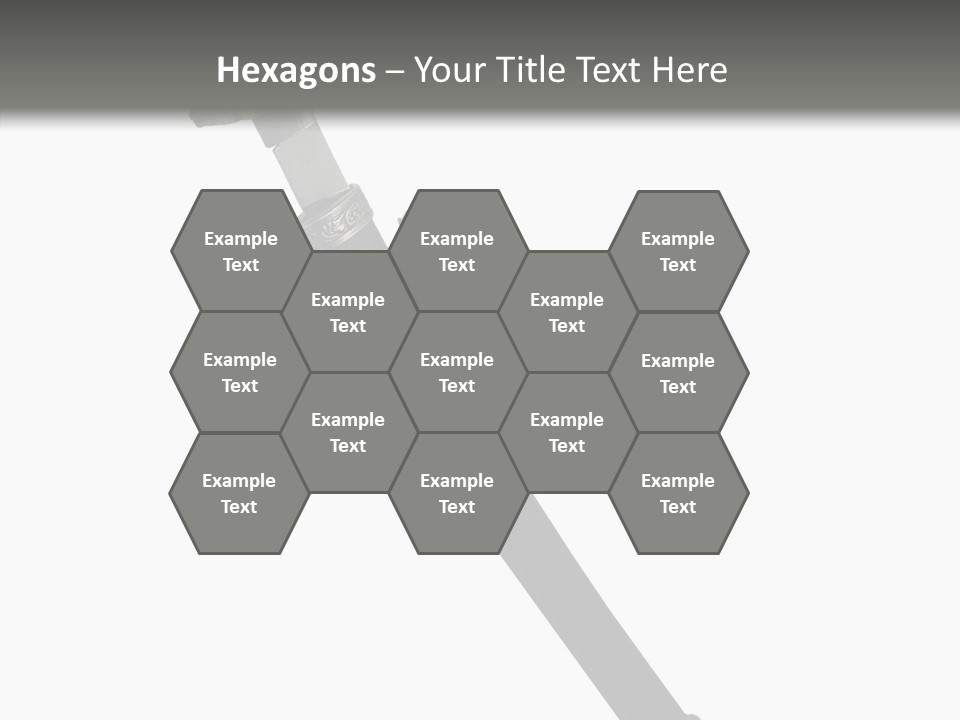 Curve Karate Isolated PowerPoint Template