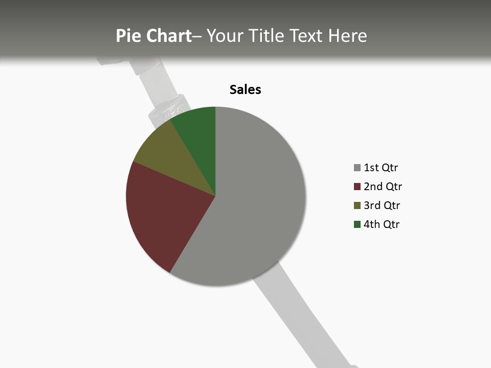 Curve Karate Isolated PowerPoint Template
