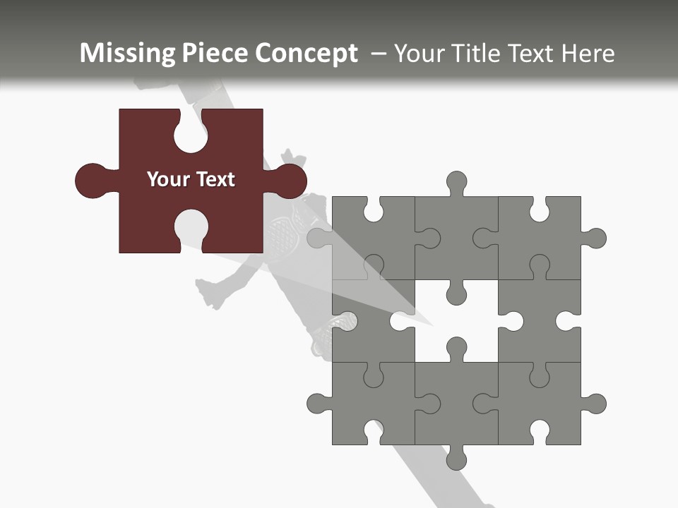 Curve Karate Isolated PowerPoint Template