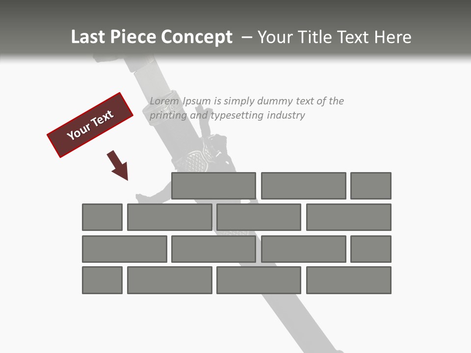 Curve Karate Isolated PowerPoint Template