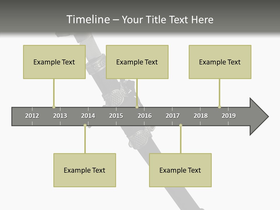 Curve Karate Isolated PowerPoint Template