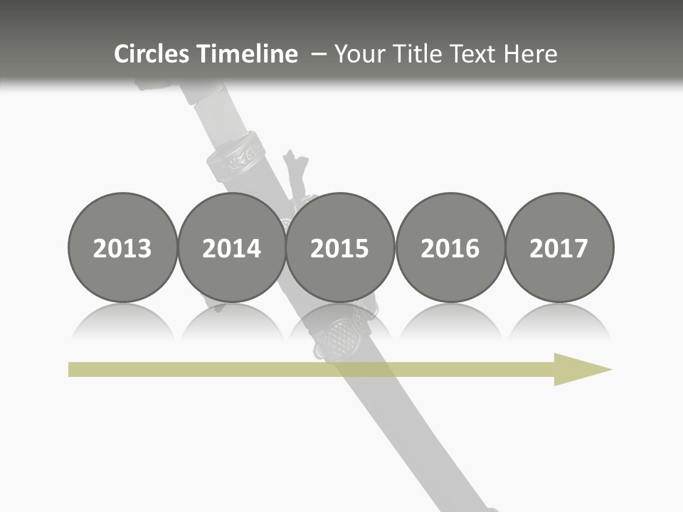 Curve Karate Isolated PowerPoint Template