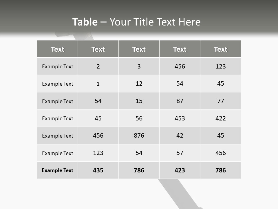 Curve Karate Isolated PowerPoint Template